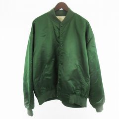 USA製 GAME SPORT WEAR ナイロンスタジャン 緑 刺繍ロゴ M - メルカリ