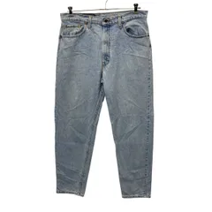 90s USA製 Levi's 550 デニムパンツ W38 ライトブルー リーバイス ジップアップ 96年製 紙タグ リラックスフィット ジーンズ 2602-366