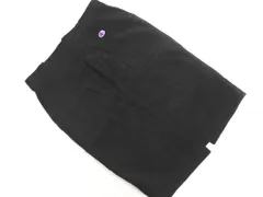 Champion チャンピオン コーデュロイ ロゴワッペン スリット スカート sizeM/黒 ◇■ レディースのサムネイル