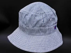 Champion チャンピオン ストライプ バケット ハット size57 5cm/白ｘ紺 ■■ レディース