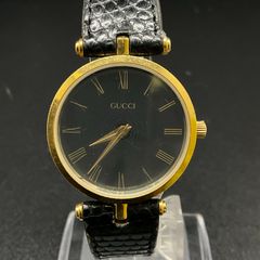 グッチ 稼働 2000M 新品電池 ブラック ゴールド - メルカリ