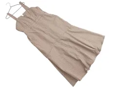 ehka sopo SM2 エヘカソポ サマンサモスモス チェック ワンピース ジャンパー スカート sizeF/ベージュ ■◇ レディース