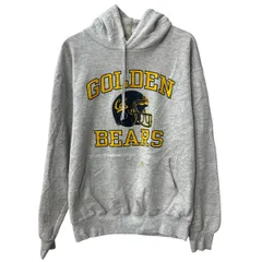 90s～ USA製 RUSSELL ATHLETIC プリントスウェット パーカー L グレー ラッセルアスレティック カレッジ フーディー 秋物 a802-6052