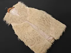 MURUA ムルーア フェイクファー 切替 ベスト sizeF/アイボリー ◇■ レディース