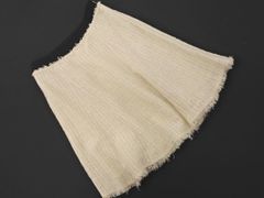 INED イネド ツイード フリンジ Aライン 台形 スカート size9/オフホワイト ◇■ レディース