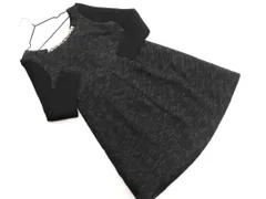 JILLSTUART ジルスチュアート フェイクレイヤード Aライン ワンピース sizeM/黒 ◇■ レディース