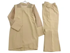 RUIRUE BOUTIQUE ルイルエブティック チュニック ブラウス パンツ セットアップ sizeM/ベージュ ■◇ レディース