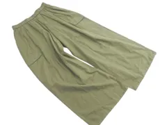 studio CLIP スタジオクリップ リネン混 タック ワイド イージー パンツ sizeM/カーキ ■◇ レディース