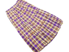 tocco closet トッコクローゼット チェック ロング スカート sizeM/紫 ■◇ レディース