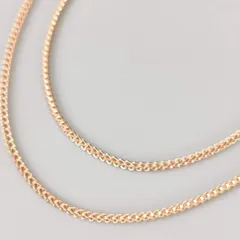 18金 K18PG 男女兼用 スライド式 アジャスター ネックレス 4.95ｇ 50㎝ D666