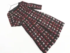ANAYI アナイ ウール100% チェック ワンピース size38/黒ｘ赤 ◇■ レディースのサムネイル
