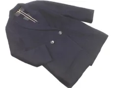 qualite カリテ アバハウス ウール混 チェスター コート size3/紺 ◇■ レディースのサムネイル