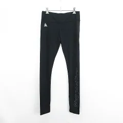 ルコックスポルティフ le coq sportif パンツ ボトムス レギンス ロング丈 ロゴ ストレッチ L ブラック スポーツウェア ※EKM