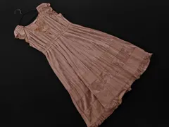 L'EST ROSE レストローズ ベロア レース ワンピース size2/ピンク ◇■ レディース