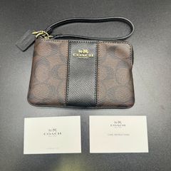 新品未使用】値下げ！COACH シグネチャー ポーチ コーチミニポーチ