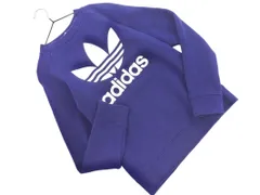 adidas originals アディダスオリジナルス 裏起毛 ロゴ トレーナー スウェット size0T/紺 ◇■ レディース