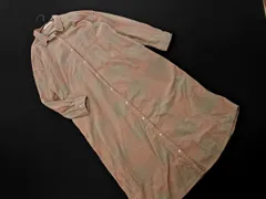 chocol raffine robe ショコラフィネローブ コーデュロイ チェック シャツ ワンピース sizeF/ベージュ ◇■ レディース