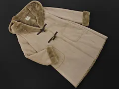 nano universe ナノユニバース フェイクムートン ダッフル コート size36/ライトベージュ ◇■ レディース