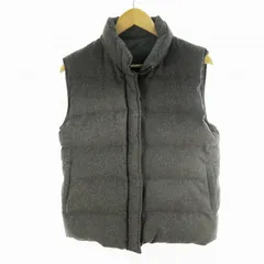 モンクレール MONCLER 青タグ ダウンベスト ウール チャコールグレー 0 アウター ヴィンテージ オールド 無地 ジャケット