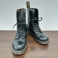 ドクターマーチン Dr Martens 10ホール　英国製 ブラック ブーツ　靴　中古　ヴィンテージ　現状品　※ソール実測約29センチ※サイズ不明※
