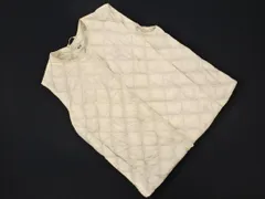 UNIQLO ユニクロ スナップボタン 中綿ベスト sizeS/ライトベージュ ◇■ レディース