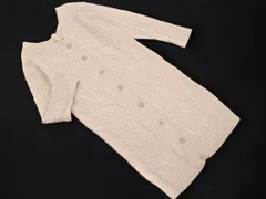 Debut de Fiore デビュードフィオレ レッセパッセ ウール混 ケーブル編み ロング カーディガン size36/アイボリー ◇■ レディースのサムネイル
