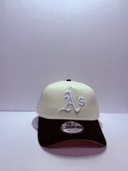 Newera オークランドアスレチックス オークランドコロシアム 9forty A-FRAME スナップバックキャップ ツートンカラー