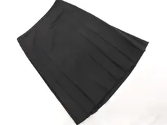 COMME CA DU MODE コム サ デ モード ウール100% プリーツ スカート size11/黒 ◇■ レディース