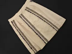 MURUA ムルーア 刺繍 Aライン 台形 スカートパンツ sizeM/アイボリー ■■ レディース