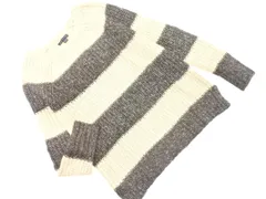 AMERICAN EAGLE アメリカンイーグル ボーダー ニット セーター sizeS/グレー ◇■ レディース
