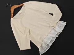 Rope Picnic ロペピクニック ウール混 フェイクレイヤード ニット セーター size38/オフホワイト ◇■ レディース
