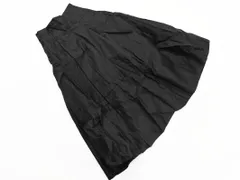 AZUL BY MOUSSY アズールバイマウジー 合皮 フェイクレザー フレア マキシ スカート sizeS/黒 ◇■ レディース