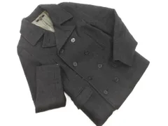UNITED ARROWS ユナイテッドアローズ ウール混 ピー コート sizeM/ダークグレー ◇■ メンズ