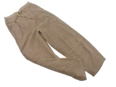 SM2 サマンサモスモス チェック イージー パンツ sizeF/茶 ◇■ レディース