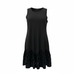 TOKUKO 1er VOL フリル付きブラックノースリーブチュニック TOKUKO 1er Vol フリル付き Aライン チュニック ワンピース - メルカリ
