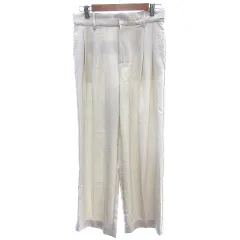 ビス ViS ワイドパンツ イージー センタープレス L ライトベージュ /AU