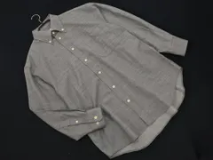 LANVIN ランバン ウール100% ボタンダウン シャツ size48/グレー ◇■ メンズ