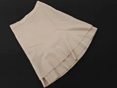 UNTITLED アンタイトル ウール混 Aライン 台形 スカート size1/ベージュ ◇■ レディース