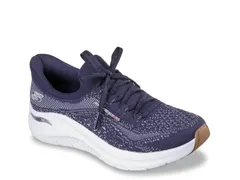 スケッチャーズ レディース シューズ スニーカー Skechers Hands Free Slipins Arch Fit 20 Sweet Stride Sneaker Navy ネイビー