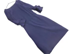 Apuweiser-riche アプワイザーリッシェ ニット ワンピース size1/紺 ◇■ レディース