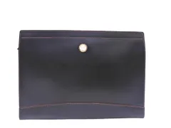 marie claire マリクレール レザー クラッチ バッグ 黒 ■■ メンズ