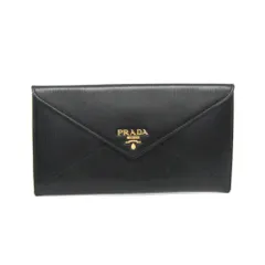 プラダ(Prada) VITELLO MOVE 1MF175 レディース,メンズ レザー 長財布（二つ折り） ブラック