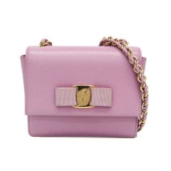 美品⭐︎サルバトーレフェラガモferragamo チェーンバックハンドバッグ 
