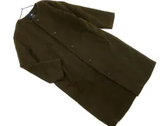 nano universe ナノユニバース BASE ノーカラー コート size36/カーキ ◇■ レディース