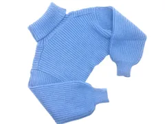 MURUA ムルーア ショート丈 タートルネック ニット セーター sizeF/青 ◇■ レディース