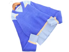 UNIQLO ユニクロ MARNI マルニ ウール混 Vネック ニット セーター sizeL/青 ◇■ レディース