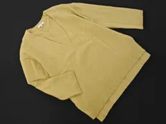 GLOBAL WORK グローバルワーク Vネック ニット セーター sizeM/黄 ◇■ レディース