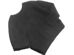 UNITED ARROWS ユナイテッドアローズ カシミヤ混 Vネック スリット ニット セーター 黒 ◇■ レディース