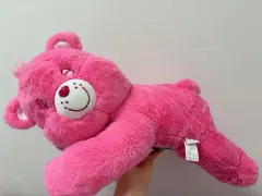 眠るケアベア ぬいぐるみ ピンク