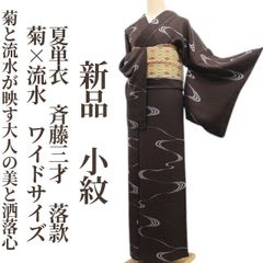 てん様専用 美品 紋紗 室華風 落款 ミミズク 夏着物 正絹 小紋 4090